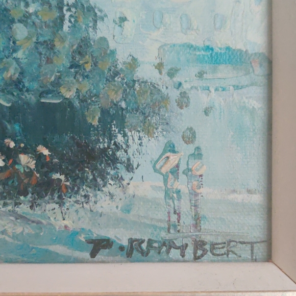 Original Paris painting on canvas by P.Rambert - Picture 3 of 12